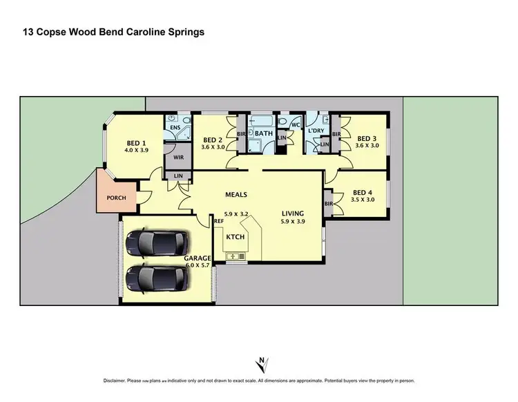 Floorplan of Homely house listing, 13 Copse Wood Bend, Caroline Springs VIC 3023