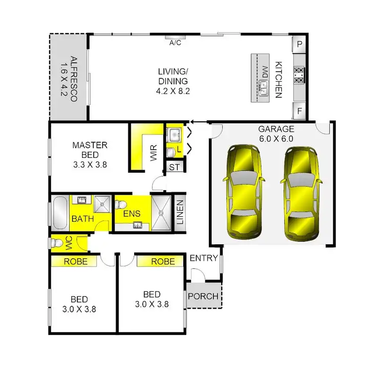 Floorplan of Homely house listing, 3A Waverley Street, Norlane VIC 3214