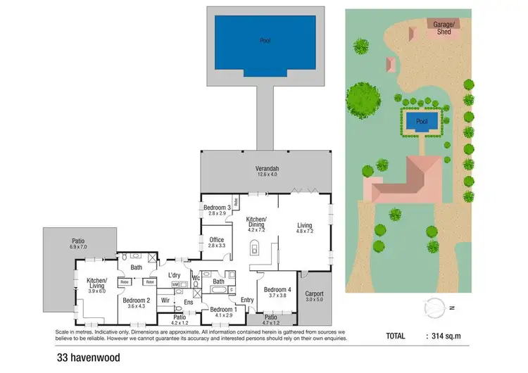 Floorplan of Homely house listing, 33 Havenwood Drive, Mount Low QLD 4818