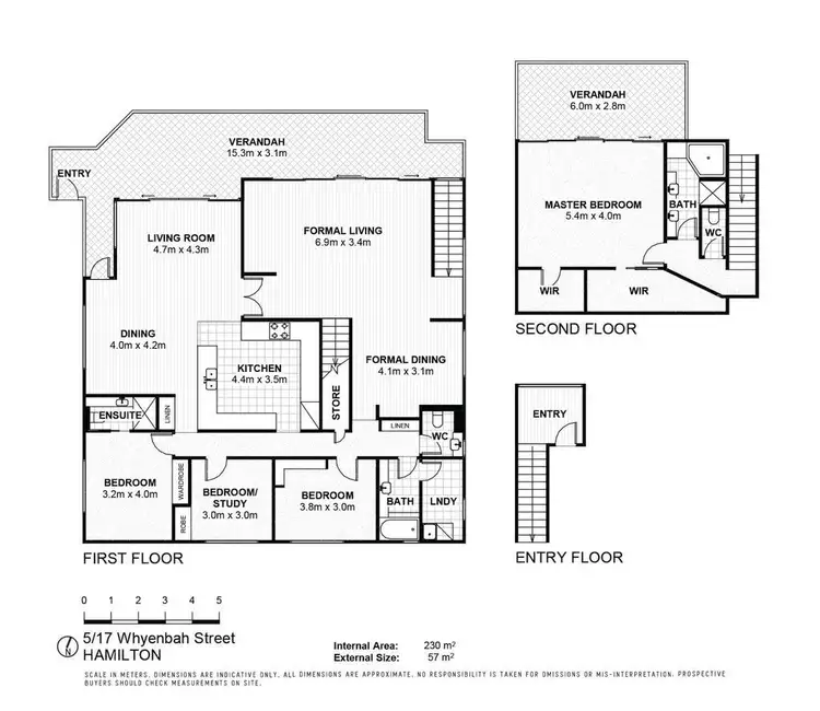 Floorplan of Homely unit listing, 5/17 Whyenbah Street, Hamilton QLD 4007