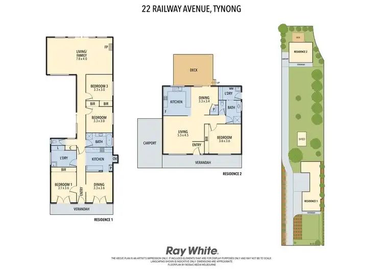 Floorplan of Homely house listing, 22 Railway Avenue, Tynong VIC 3813