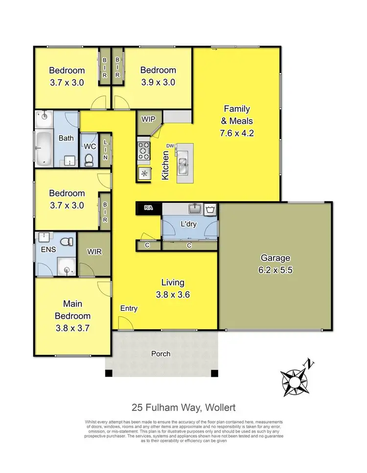 Floorplan of Homely house listing, 25 Fulham Way, Wollert VIC 3750