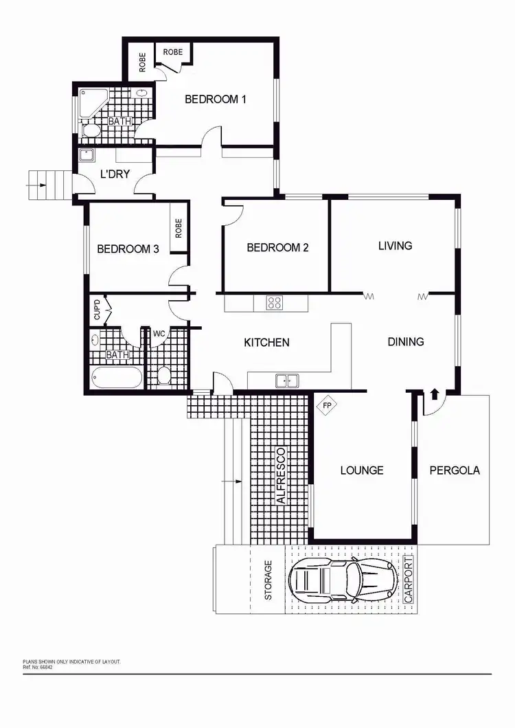 Floorplan of Homely house listing, 2 Kieran Place, Holt ACT 2615