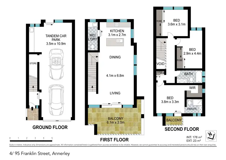 Floorplan of Homely townhouse listing, 5/95 Franklin Street, Annerley QLD 4103