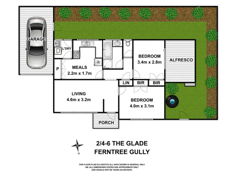 Floorplan of Homely unit listing, 2/4-6 The Glade, Ferntree Gully VIC 3156