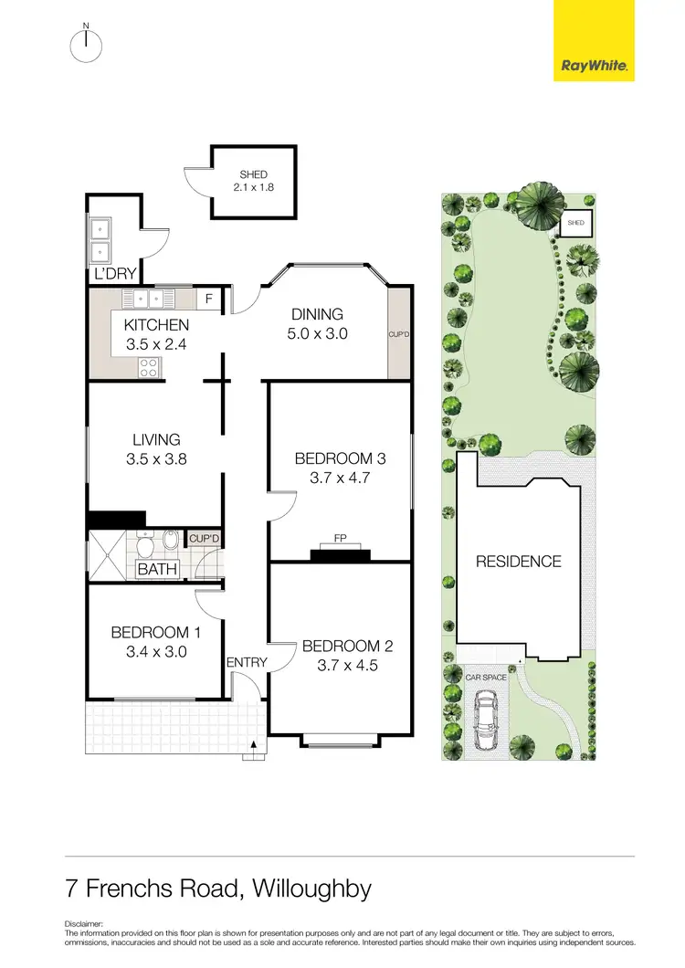 Floorplan of Homely house listing, 7 Frenchs Road, Willoughby NSW 2068