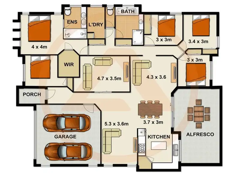 Floorplan of Homely house listing, 13 Bellthorpe Crescent, Waterford QLD 4133