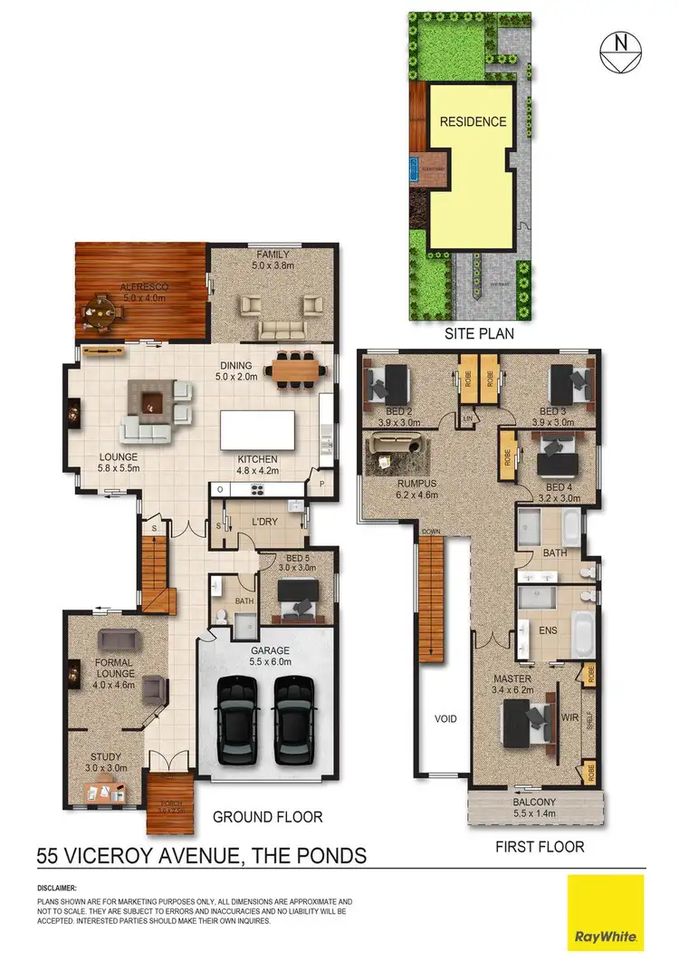 Floorplan of Homely house listing, 55 Viceroy Avenue, The Ponds NSW 2769