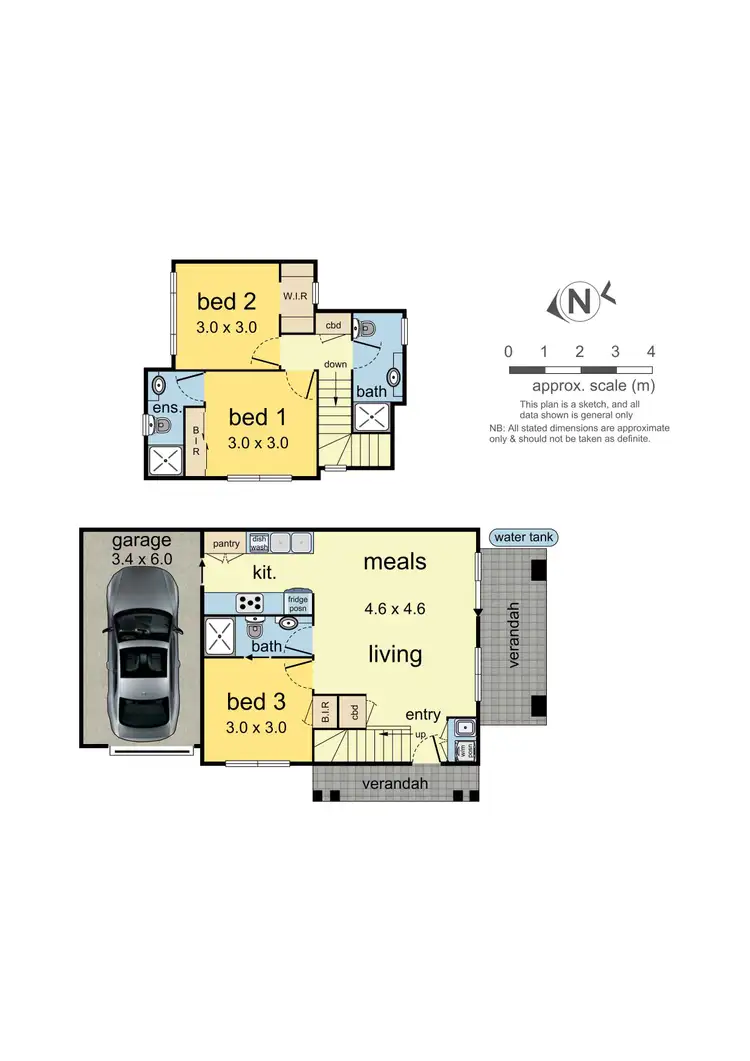 Floorplan of Homely townhouse listing, 30A Macrina Street, Oakleigh East VIC 3166