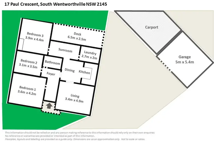 Floorplan of Homely house listing, 17 PAUL Crescent, South Wentworthville NSW 2145