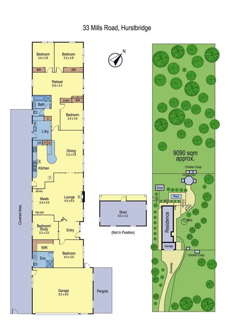 Floorplan of Homely house listing, 33 Mills Road, Hurstbridge VIC 3099