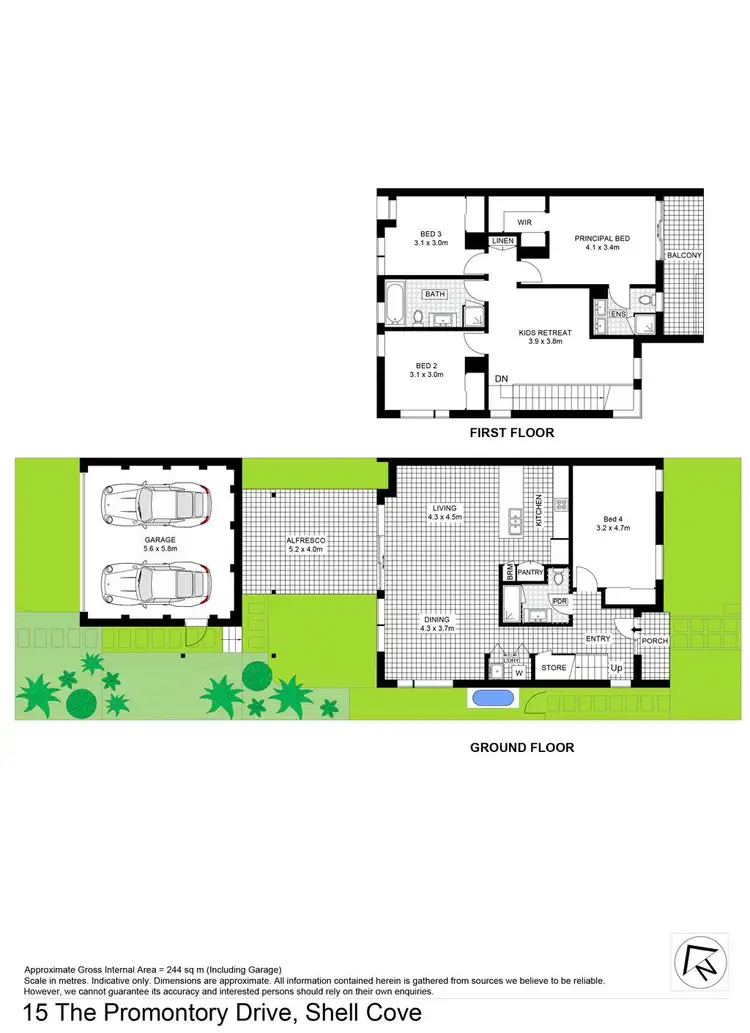 Floorplan of Homely house listing, 15 The Promontory Drive, Shell Cove NSW 2529
