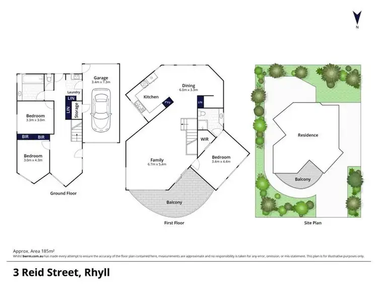 Floorplan of Homely house listing, 3 Reid Street, Rhyll VIC 3923