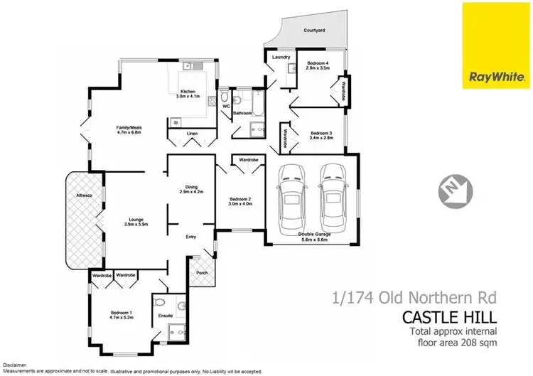 Floorplan of Homely house listing, 1/174 Old Northern Road, Castle Hill NSW 2154