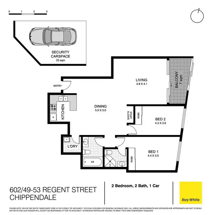Floorplan of Homely apartment listing, 602/49-53 Regent Street, Chippendale NSW 2008