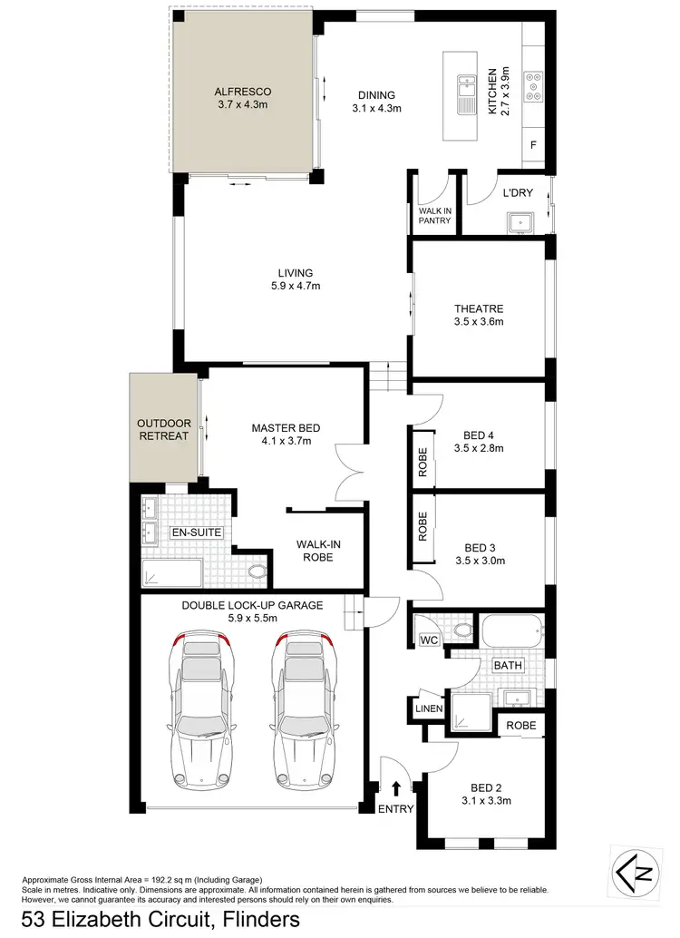 Floorplan of Homely house listing, 53 Elizabeth Circuit, Flinders NSW 2529