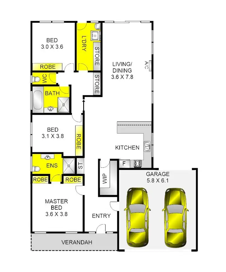 Floorplan of Homely house listing, 3 Hailar Lane, Lara VIC 3212