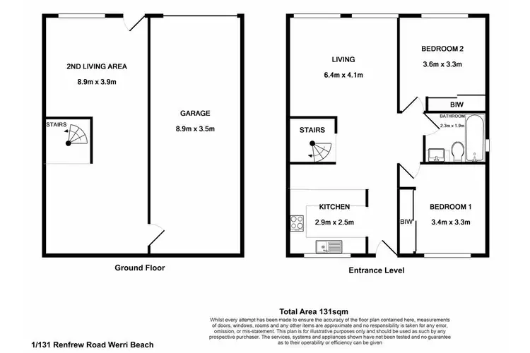 Floorplan of Homely townhouse listing, 1/2 Werri Street, Gerringong NSW 2534