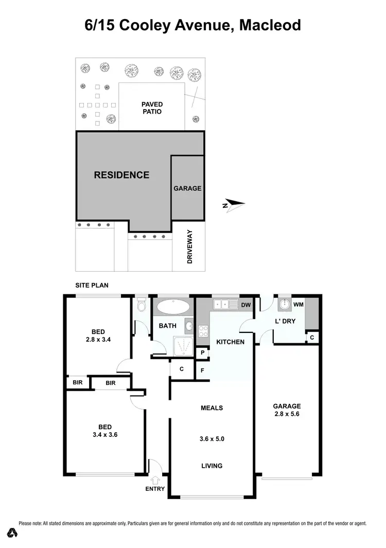 Floorplan of Homely unit listing, 6/15 Cooley Avenue, Macleod VIC 3085