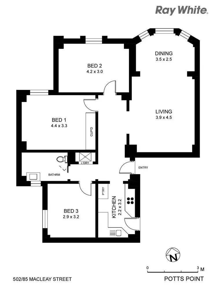 Floorplan of Homely apartment listing, 502/85 Macleay Street, Potts Point NSW 2011