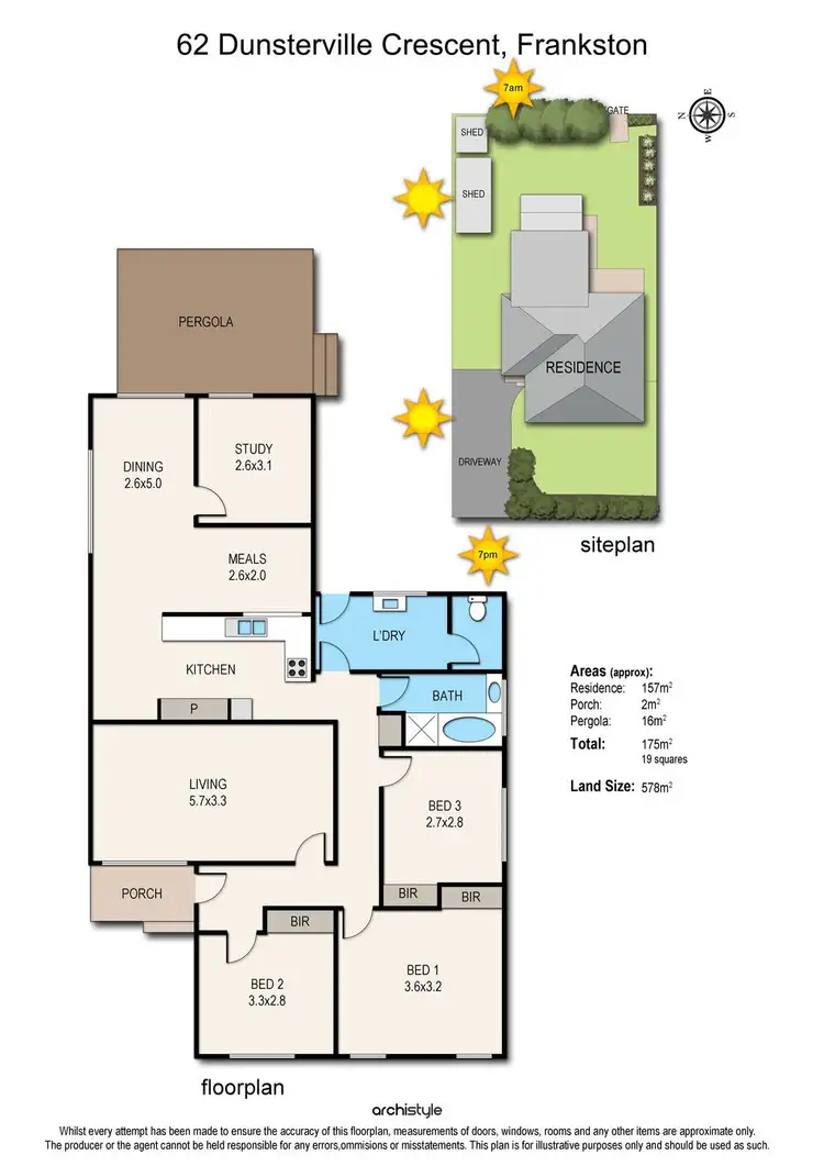 Floorplan of Homely house listing, 62 Dunsterville Crescent, Frankston VIC 3199