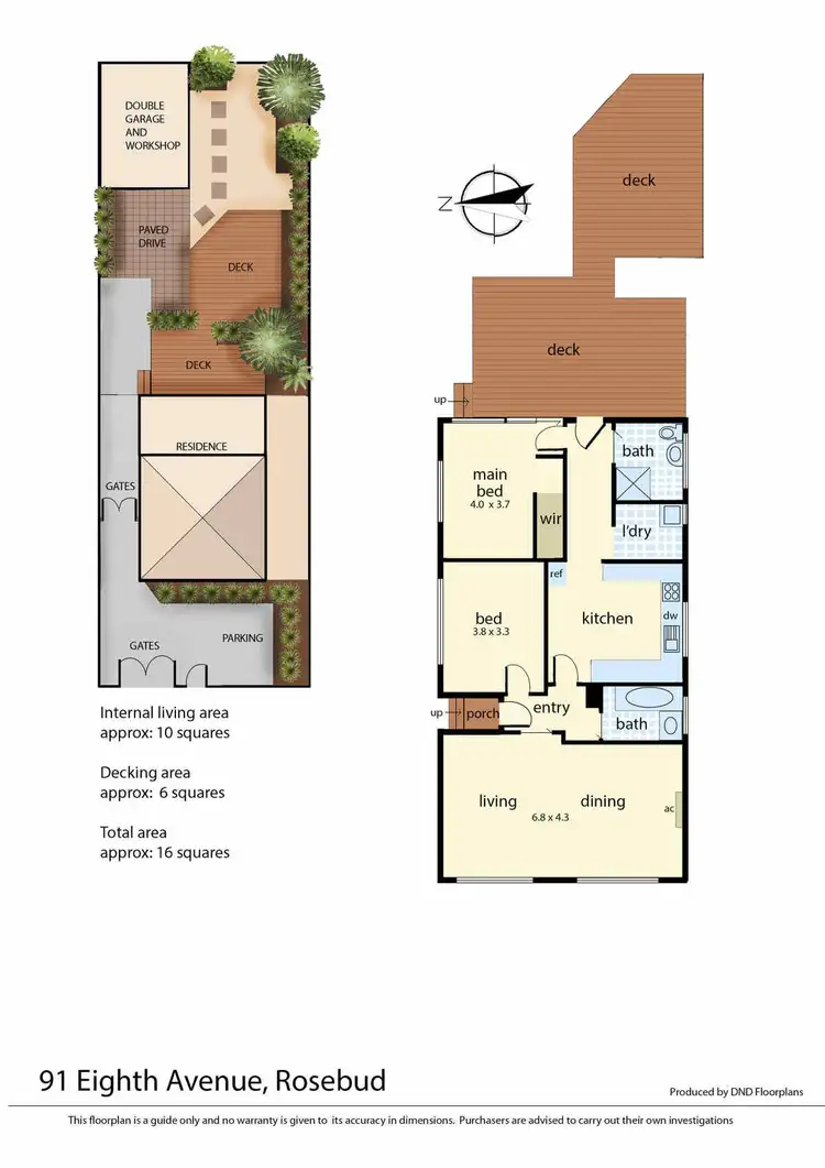 Floorplan of Homely house listing, 91 Eighth Avenue, Rosebud VIC 3939