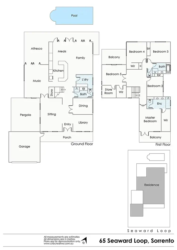 Floorplan of Homely house listing, 65 Seaward Loop, Sorrento WA 6020
