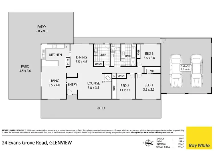Floorplan of Homely house listing, 24 Evans Grove Road, Glenview QLD 4553