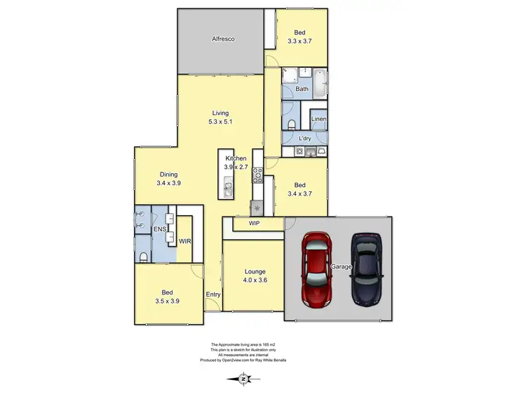 Floorplan of Homely house listing, 21 Senator Drive, Benalla VIC 3672