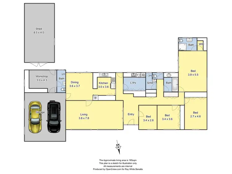 Floorplan of Homely house listing, 47 Riverview Road, Benalla VIC 3672