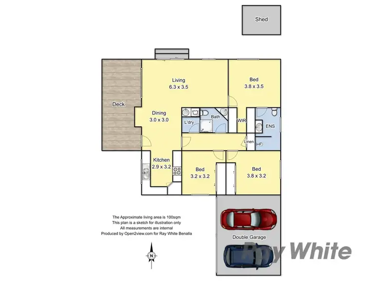 Floorplan of Homely house listing, 37 Thomas Street, Benalla VIC 3672