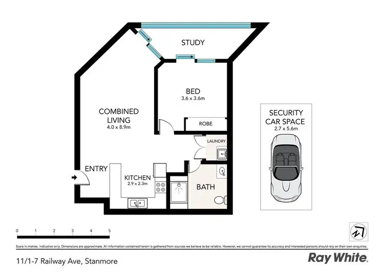 Floorplan of Homely apartment listing, 11/1-7 Railway Avenue, Stanmore NSW 2048