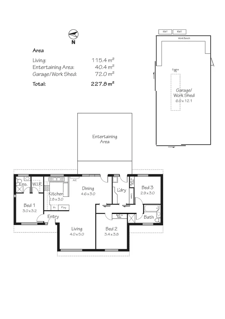 Floorplan of Homely house listing, 1 Willow Drive, Mount Barker SA 5251