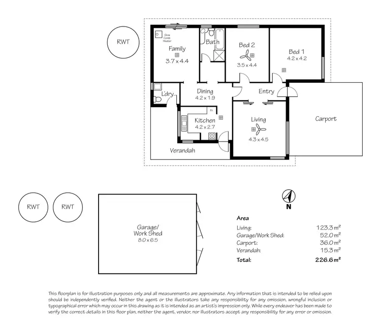 Floorplan of Homely house listing, 5 Way Street, Strathalbyn SA 5255