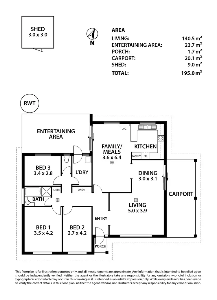 Floorplan of Homely house listing, 11 Garden Crescent, Murray Bridge SA 5253