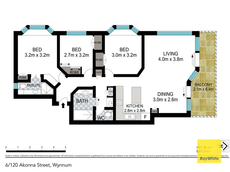 Floorplan of Homely unit listing, 6/120 Akonna Street, Wynnum QLD 4178