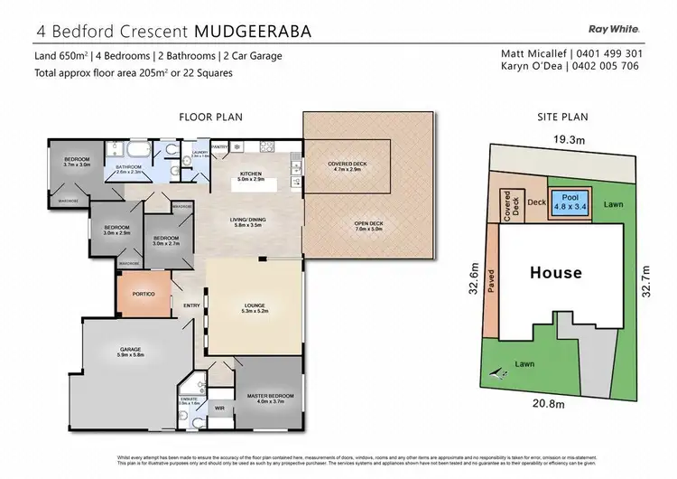 Floorplan of Homely house listing, 4 Bedford Crescent, Mudgeeraba QLD 4213