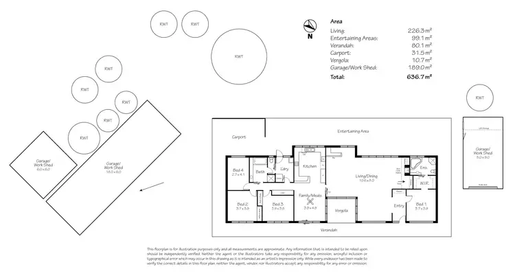 Floorplan of Homely rural property listing, 549 Old Bull Creek Road, Strathalbyn SA 5255