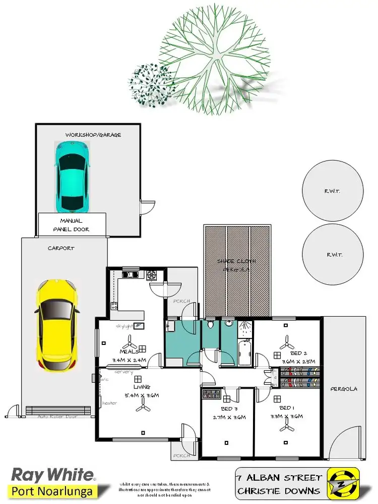 Floorplan of Homely house listing, 7 Alban Street, Christie Downs SA 5164