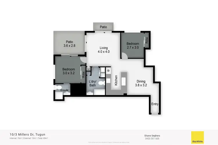 Floorplan of Homely unit listing, 10/3 Millers Drive, Tugun QLD 4224