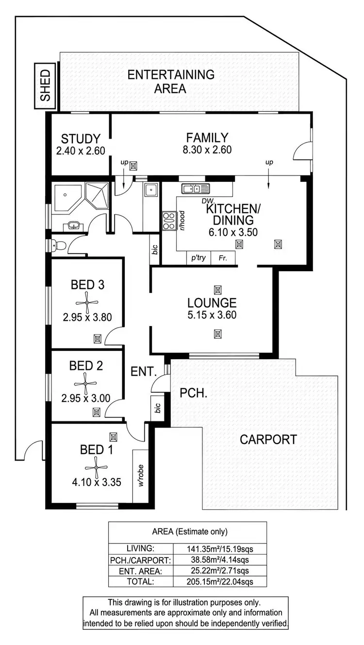 Floorplan of Homely house listing, 3 Lehmann Street, North Plympton SA 5037