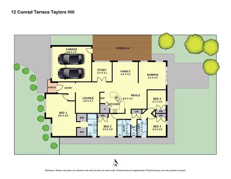 Floorplan of Homely house listing, 12 Conrad Terrace, Taylors Hill VIC 3037