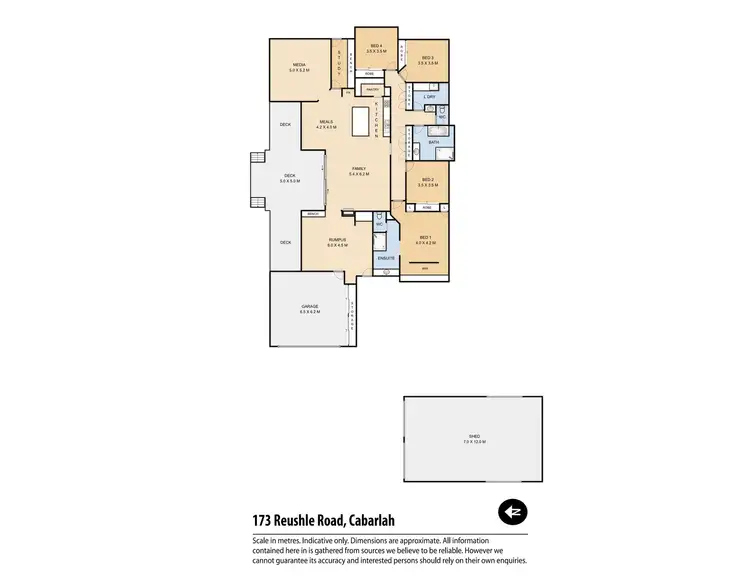 Floorplan of Homely rural property listing, 173 Reushle Road, Cabarlah QLD 4352