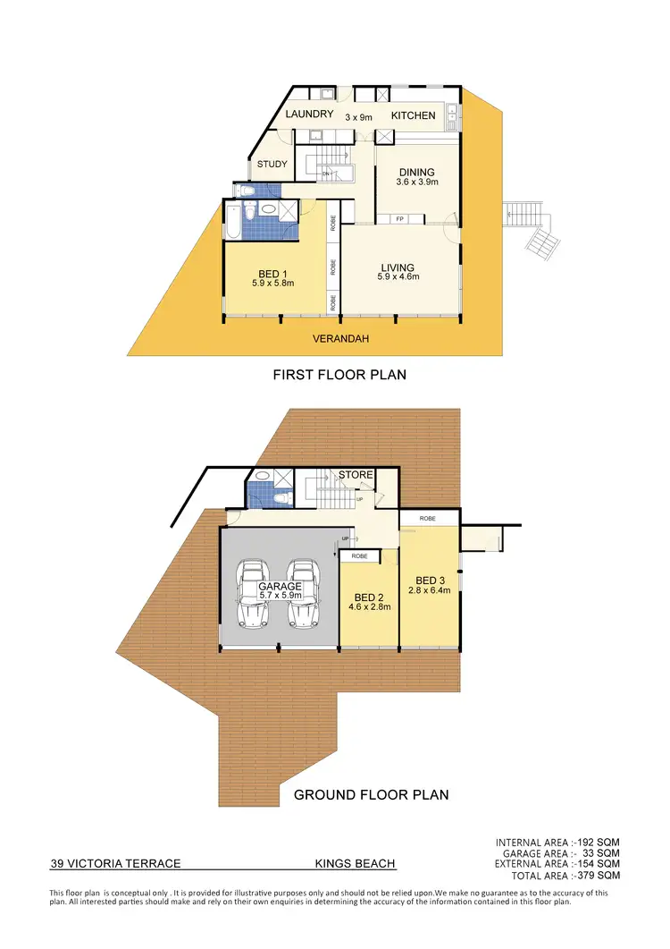 Floorplan of Homely house listing, 39 Victoria Terrace, Kings Beach QLD 4551