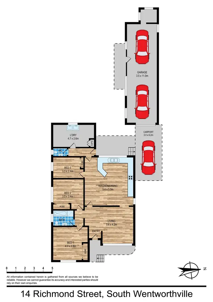 Floorplan of Homely house listing, 14 Richmond Street, South Wentworthville NSW 2145