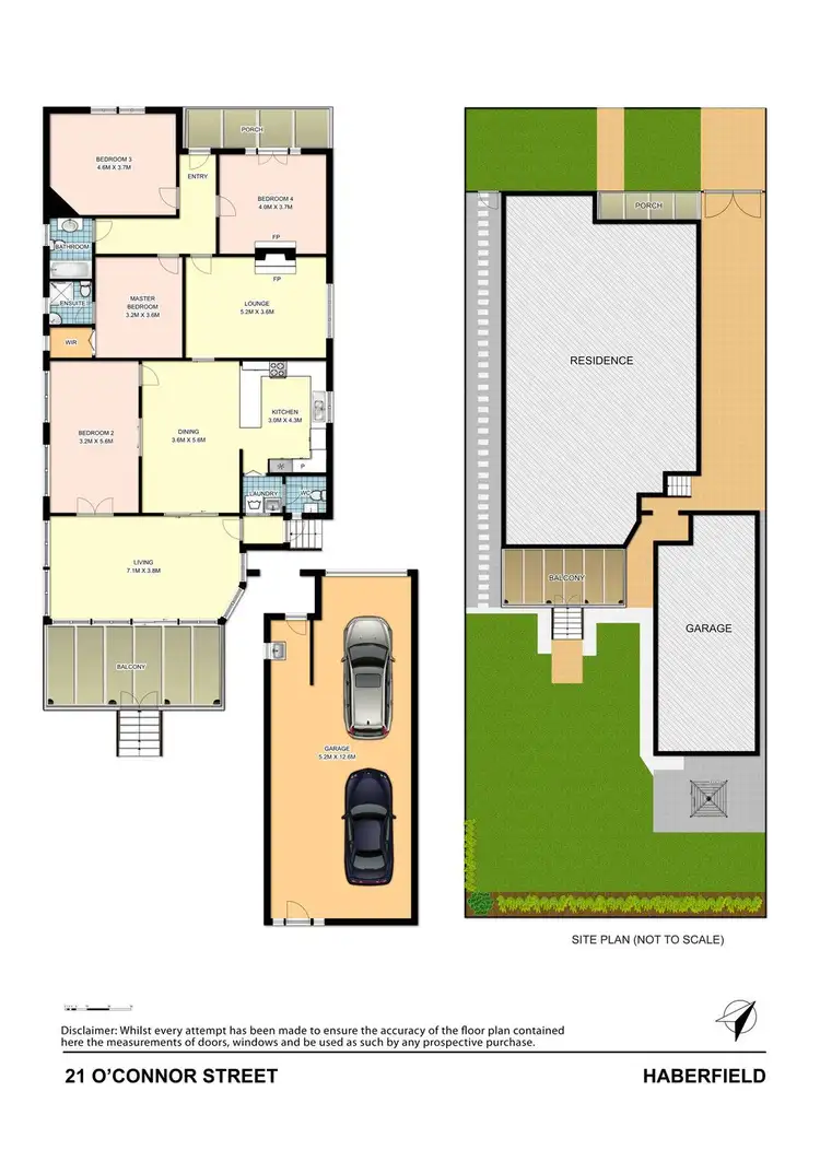 Floorplan of Homely house listing, 21 O'Connor Street, Haberfield NSW 2045