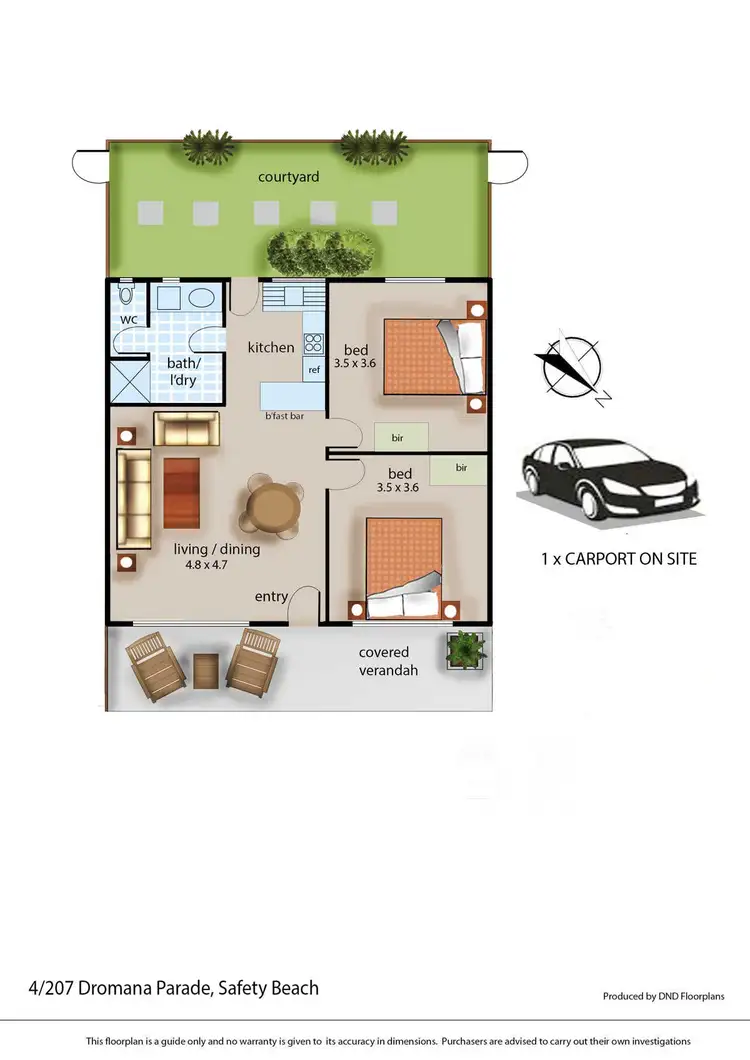 Floorplan of Homely unit listing, 4/207 Dromana Parade, Safety Beach VIC 3936