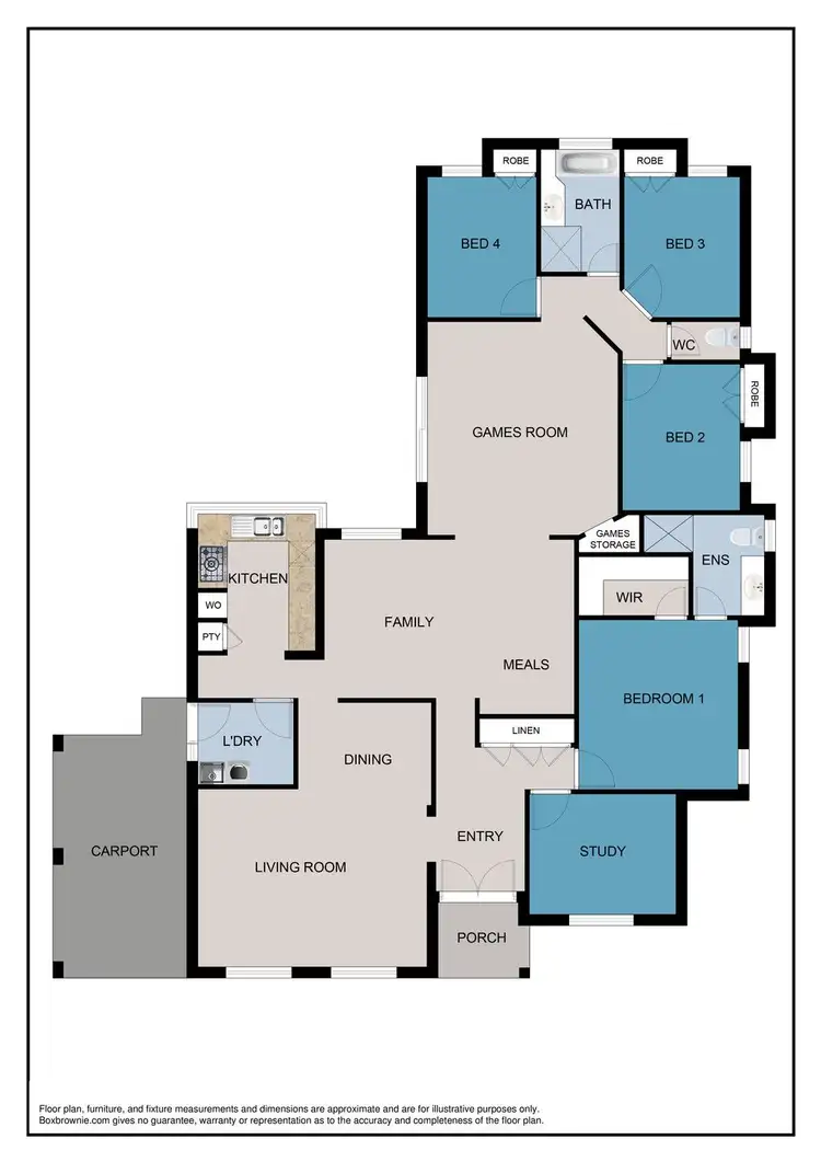 Floorplan of Homely house listing, 17 Romford Place, Kingsley WA 6026
