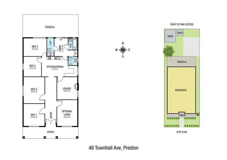 Floorplan of Homely house listing, 48 Townhall Avenue, Preston VIC 3072