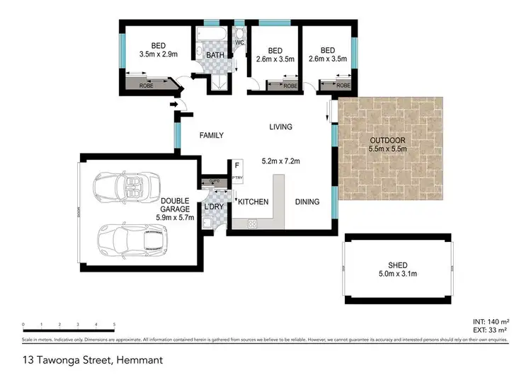 Floorplan of Homely house listing, 13 Tawonga Street, Hemmant QLD 4174